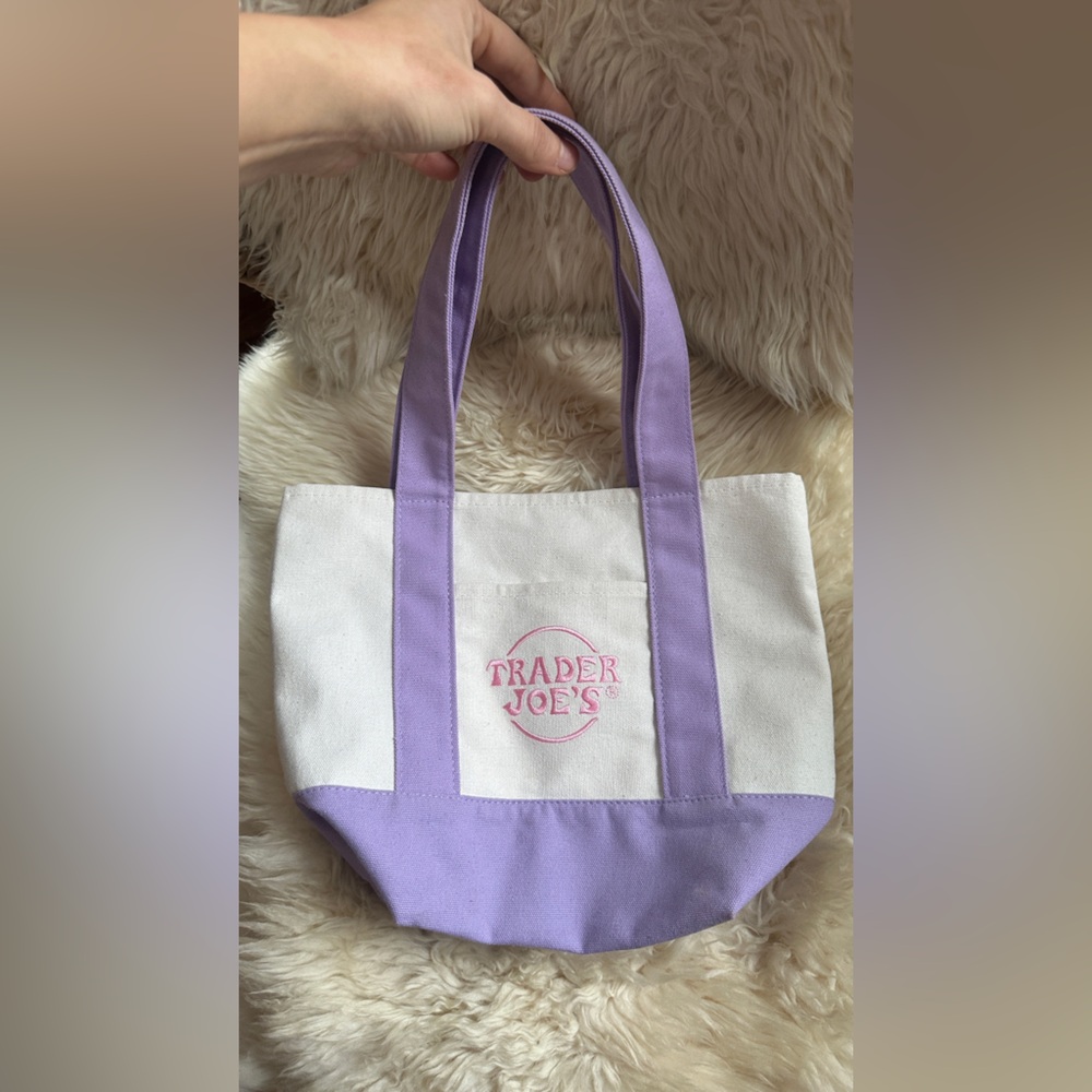 Purple Pastel Mini Trader Joe’s Tote!